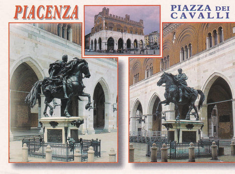 POSTAL B9030: PIACENZA: PLAZA DE LOS CAVALLOS