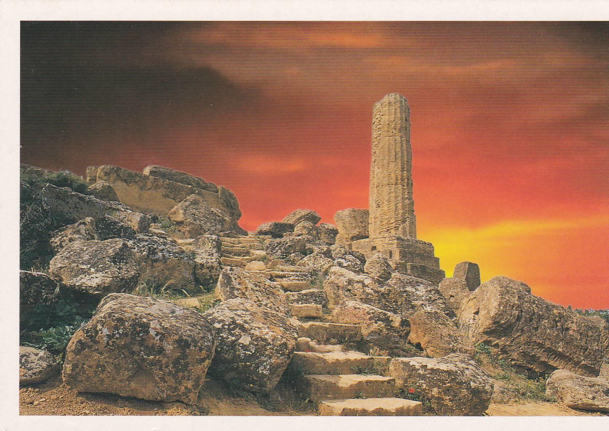 POSTAL B9040: AGRIGENTO: TEMPLO DE HERCULES