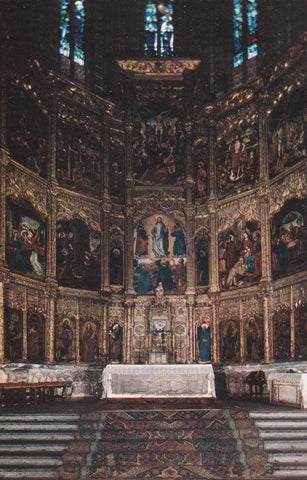 POSTAL B9097: AVILA: ALTAR MAYOR CATEDRAL