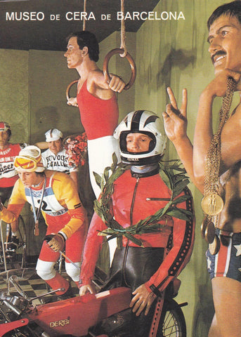 POSTAL B9100: MUSEO DE CERA BARCELONA: DEPORTISTAS