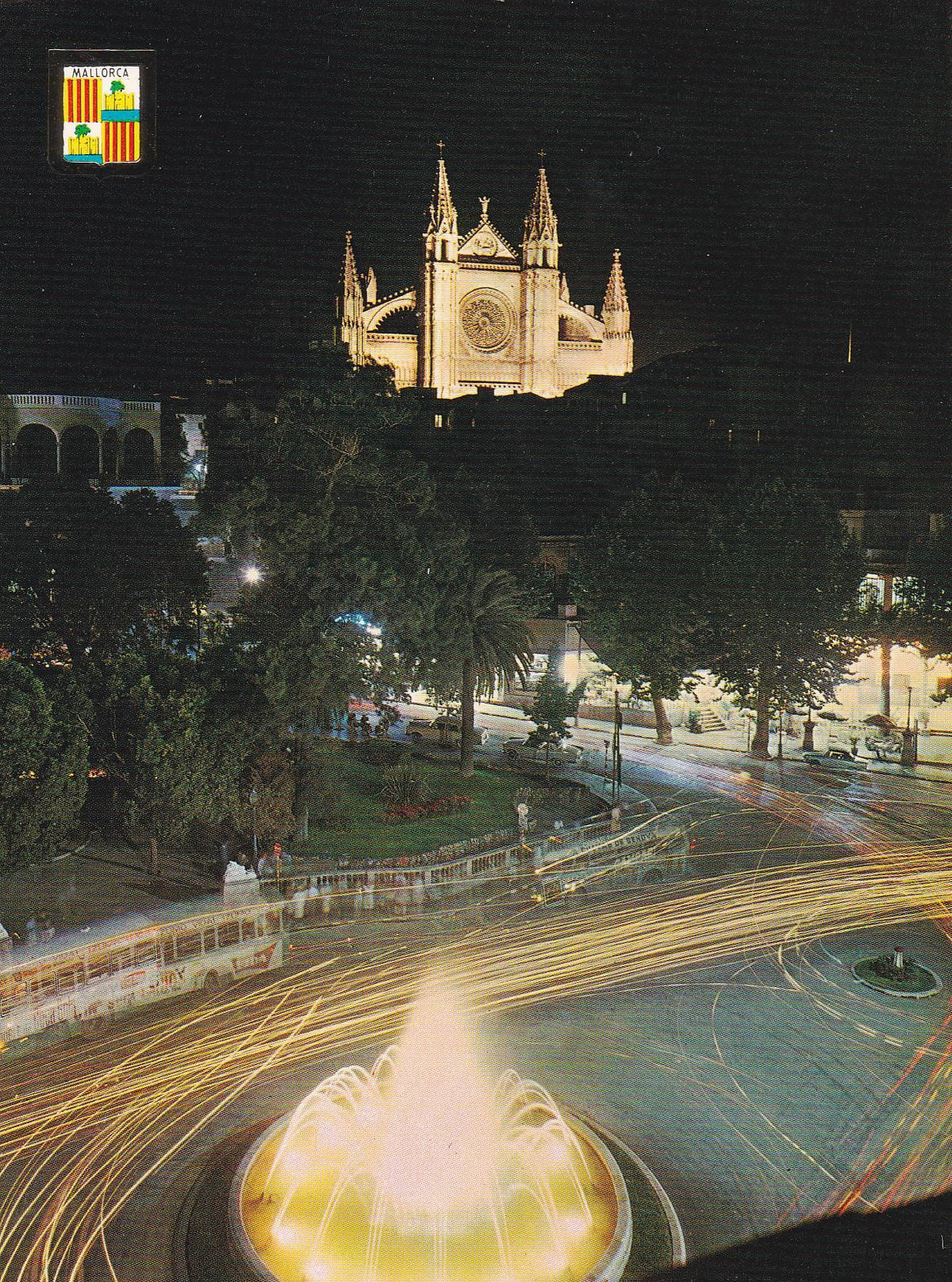 POSTAL B9108: MALLORCA: CATEDRAL Y PLAZA DE LA REINA