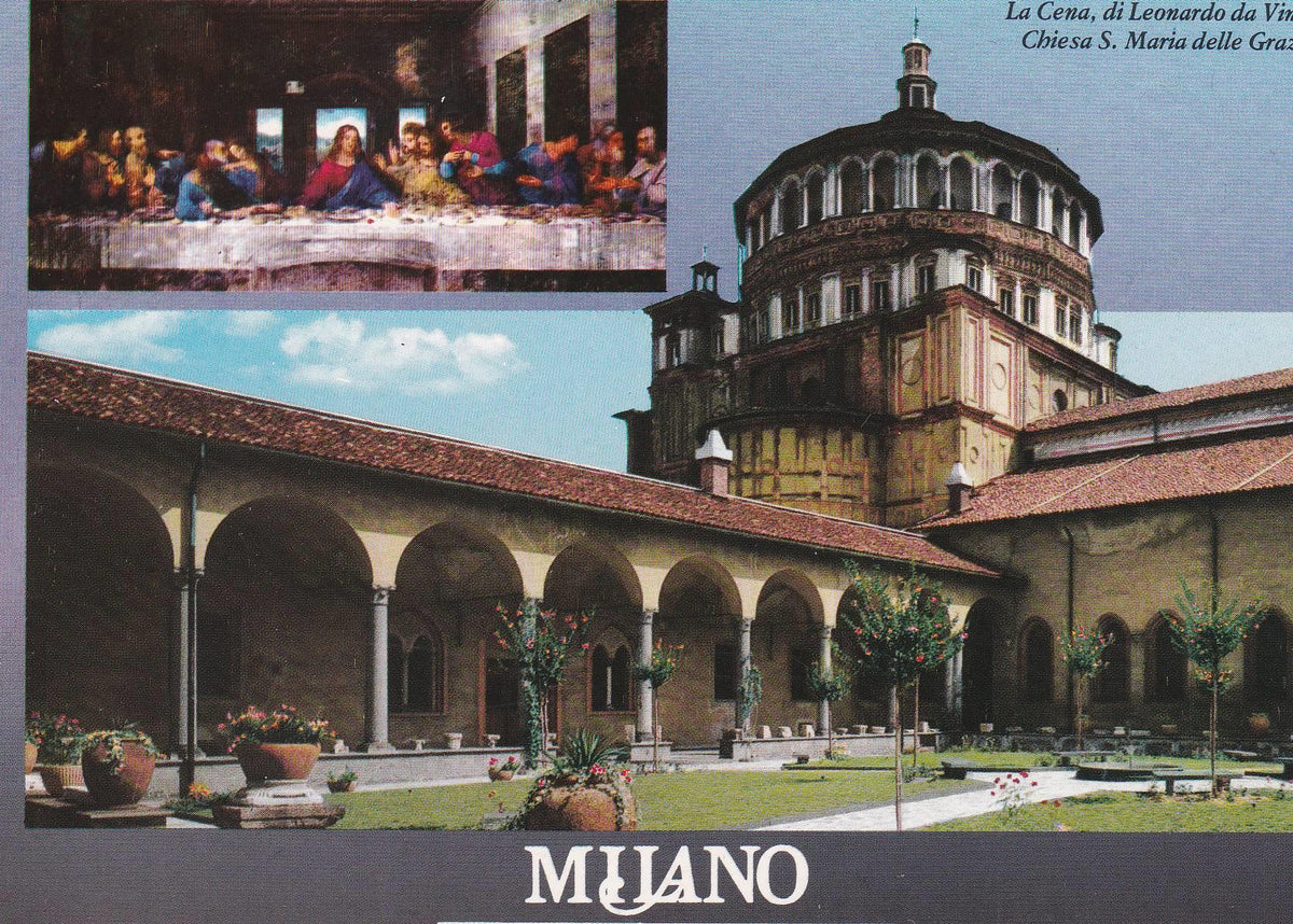 POSTAL B9167: MILAN: IGLESIA STA MARIA DI GRAZIE