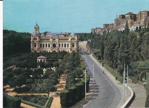 POSTAL B9197: MALAGA: AYUNTAMIENTO Y PUERTA OSCURA