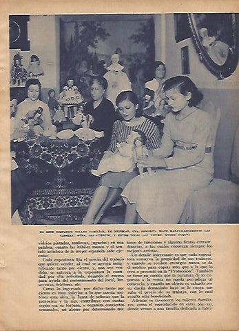 LAMINA BLANCO Y NEGRO 11860: Taller familiar de muñecas
