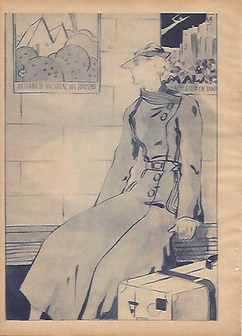 LAMINA BLANCO Y NEGRO 11863: Dibujo para la seccion de moda