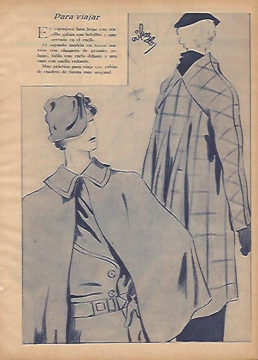 LAMINA BLANCO Y NEGRO 11864: Trajes para viajar
