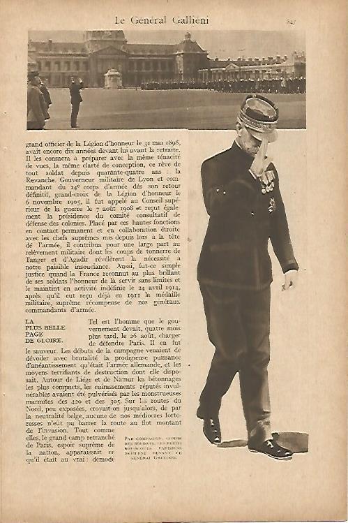 LAMINA 11877: El general Gallieni pasando revista
