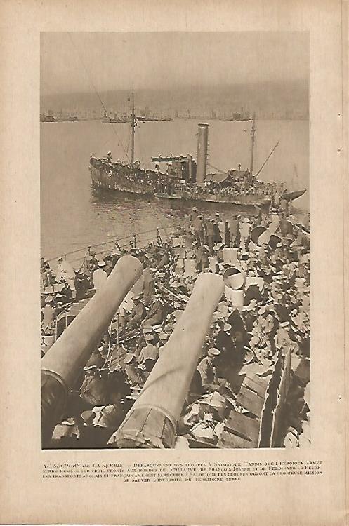 LAMINA 11879: Desembarco de tropas en Salonica