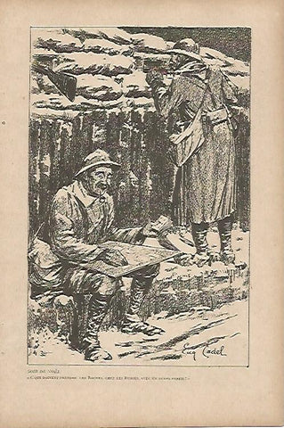 LAMINA 11891: Soir de Noel por E. Cadel