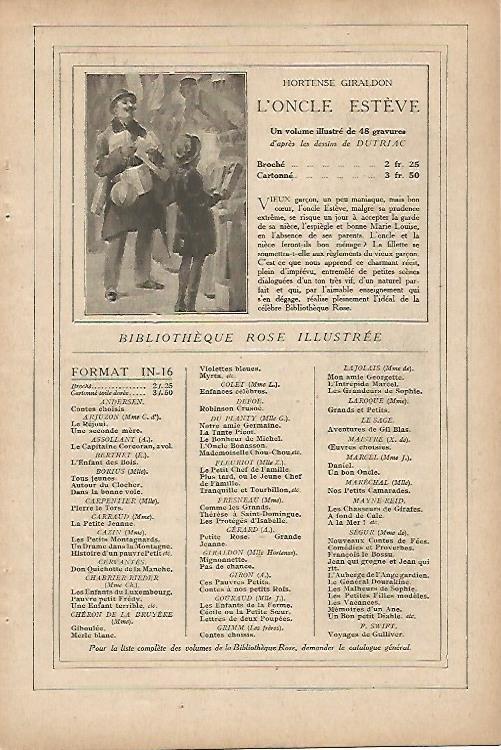 LAMINA 11907: Publicidad del libro L Oncle Esteve