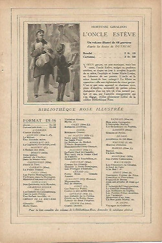 LAMINA 11907: Publicidad del libro L Oncle Esteve