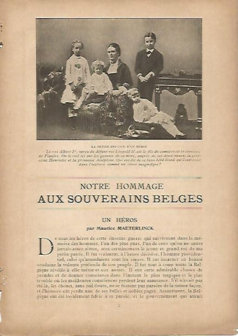 LAMINA 11915: El rey Alberto I de Belgica