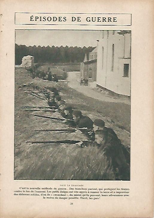LAMINA 11933: Trinchera belga en la Primera Guerra Mundial