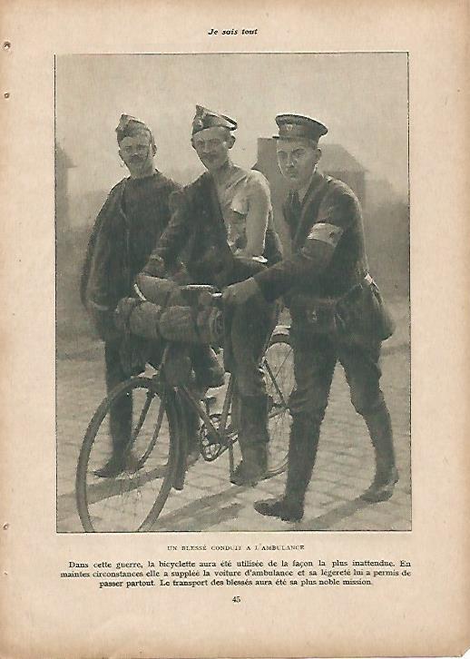 LAMINA 11936: Soldados belgas en bicicleta