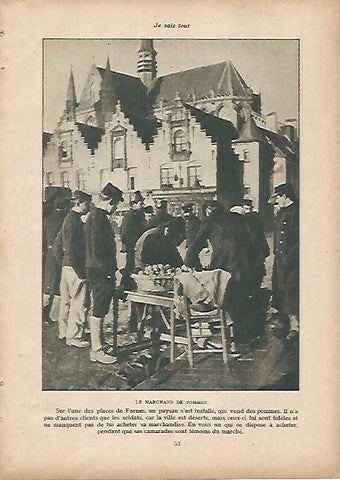 LAMINA 11940: Mercado de manzanas en Furnes