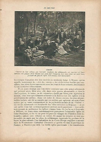 LAMINA 11944: Belgas huyendo de la invasion 