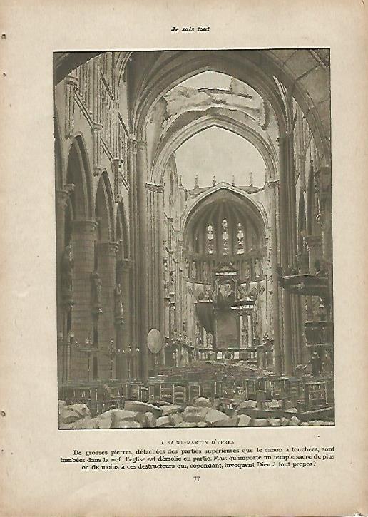 LAMINA 11952: Igleisa de Saint Martin en Ypres