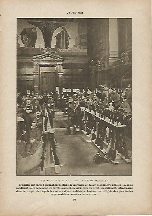 LAMINA 11963: Los alemanes en el Palacio de Justicia de Bruselas