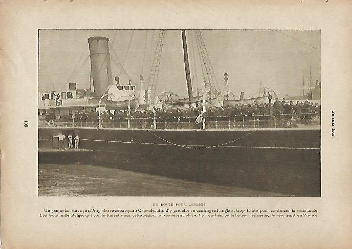 LAMINA 11965: Barco ingles en Ostende
