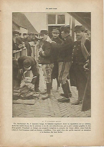 LAMINA 11968: Lanceros del Ejercito de Belgica