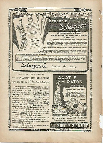 LAMINA 11969: Publicidad de Broderie Schweizer