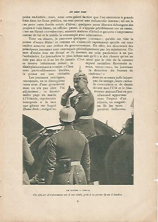LAMINA 11974: El Kaiser a caballo