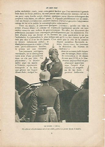 LAMINA 11974: El Kaiser a caballo
