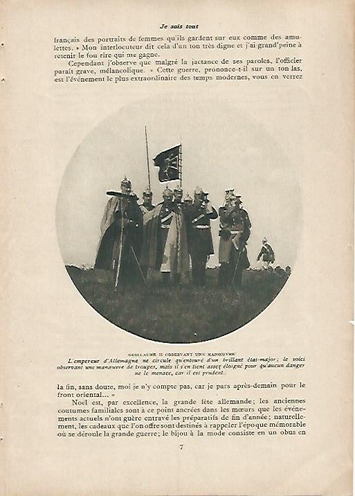 LAMINA 11975: Guillermo II de Alemania observando una maniobra