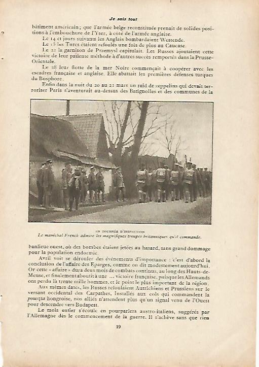 LAMINA 11981: El mariscal French con las tropas britanicas