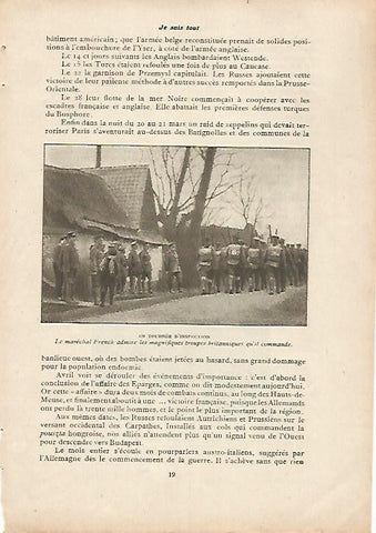 LAMINA 11981: El mariscal French con las tropas britanicas