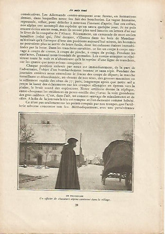 LAMINA 11985: Oficial de Cazadores Alpinos