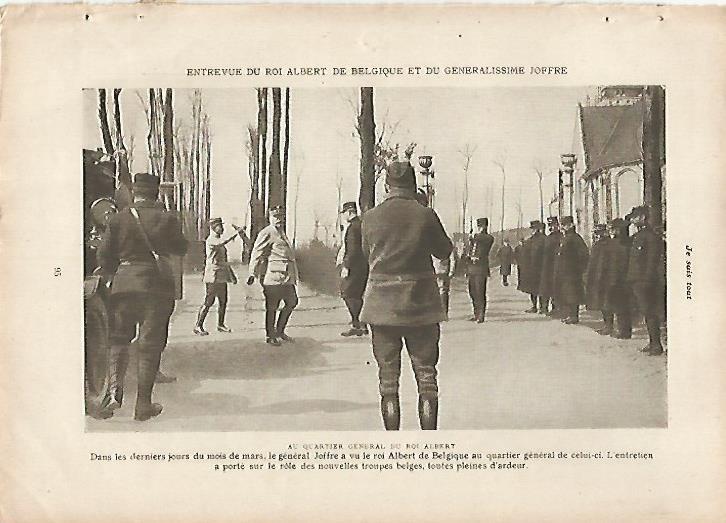 LAMINA 12017: El cuartel general del rey Alberto de Belgica