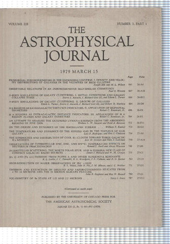 revista cientifica: vol 228 The Astrophysical Journal, num 3 part 1 (1979). Pages 641-950