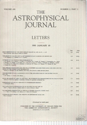 revista cientifica: vol 438 The Astrophysical Journal, num 2 part 2 (1995)