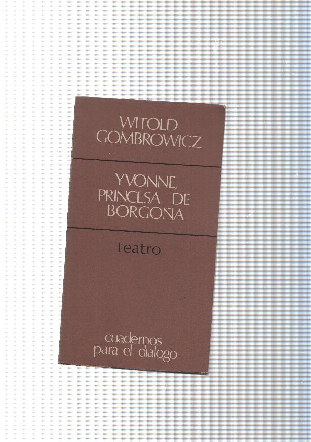 Libros de teatro num. 10: Yvonne princesa de Borgoña