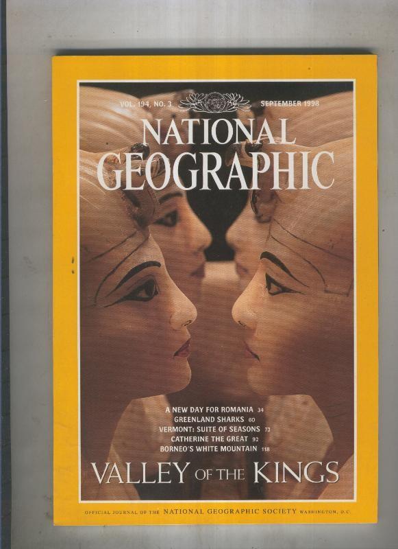 National geographic 1998 september: Valley of the kings vol. 194, no3