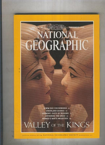 National geographic 1998 september: Valley of the kings vol. 194, no3