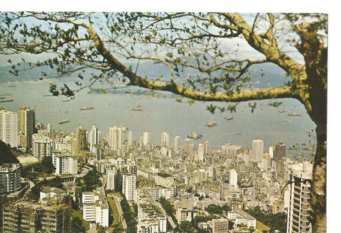Postal 040314 : Looking down on Hong Kongs Central and Western Districts