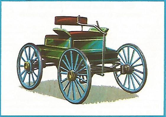 CROMO CHOCOLATES LAS COMAS - El Automovil Serie I Coches antiguos no 22 - King 1896