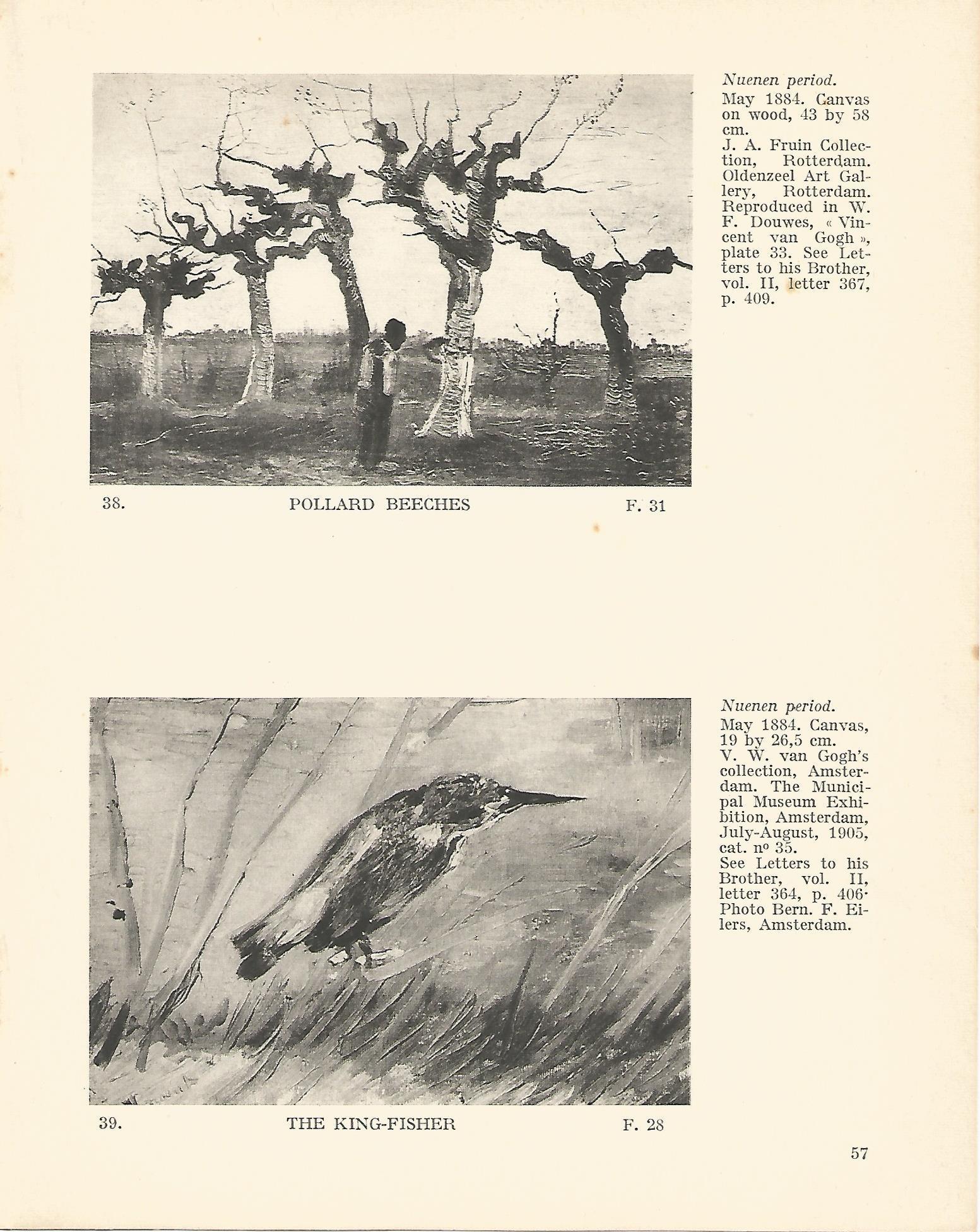 LAMINA 1214: VAN GOGH. Pollard Beeches. The King-Fisher