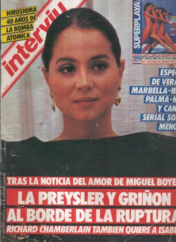 INTERVIU Numero 0479: LA PREYSLER Y GRIÑON AL BORDE DE LA RUPTURA