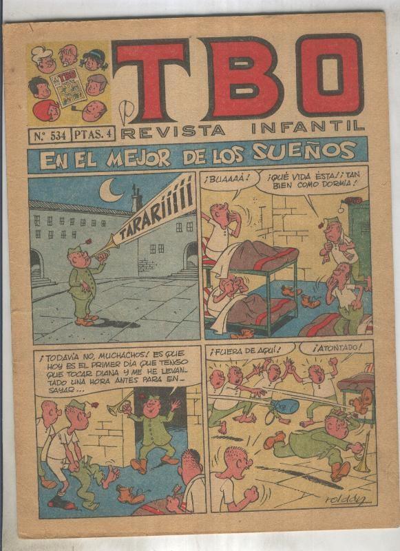 TBO numero 534: En el mejor de los sueños (Roldan), (numerado 3 en trasera)