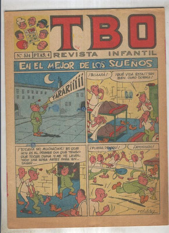 TBO numero 534: En el mejor de los sueños (Roldan), (numerado 4 en trasera)