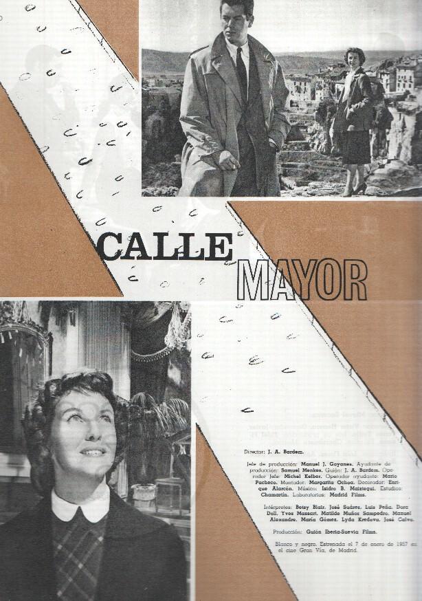 Ficha cine Suevia Films: Calle mayor y Sueños de oro