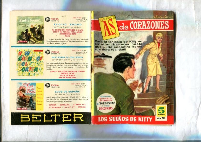 Coleccion As de Corazones numero 018: Los sueños de Kitty (dibujos de Antonio Garcia)