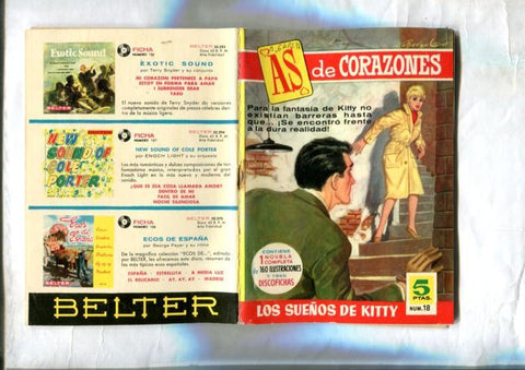 Coleccion As de Corazones numero 018: Los sueños de Kitty (dibujos de Antonio Garcia)