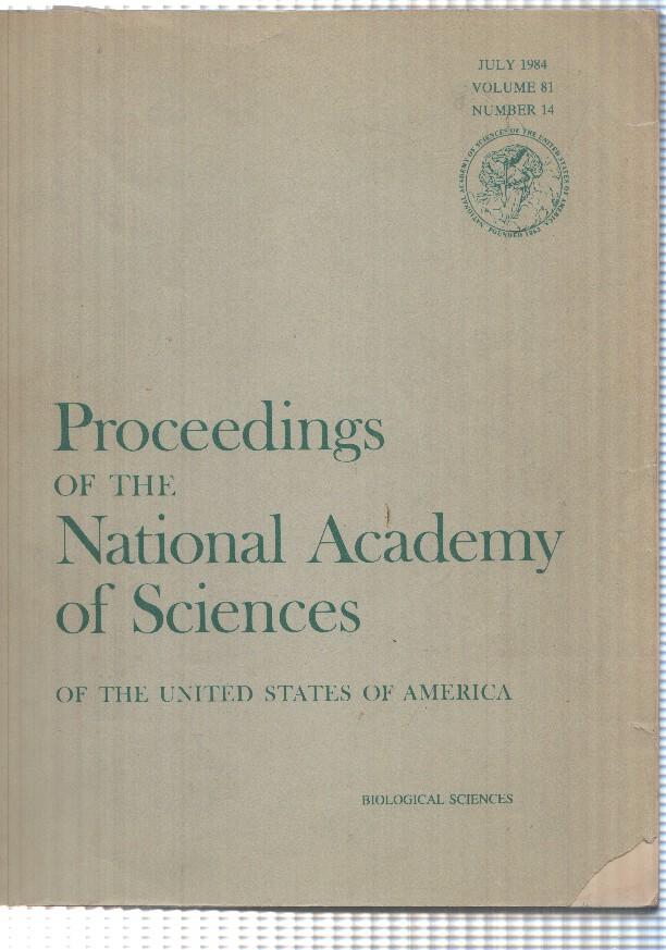 revista: vol 81 num 14 Proceedings of the National Academy of Sciences of the USA ( jul 1984). Biological Sciences