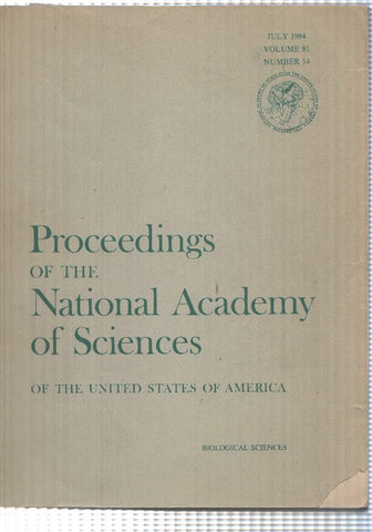 revista: vol 81 num 14 Proceedings of the National Academy of Sciences of the USA ( jul 1984). Biological Sciences