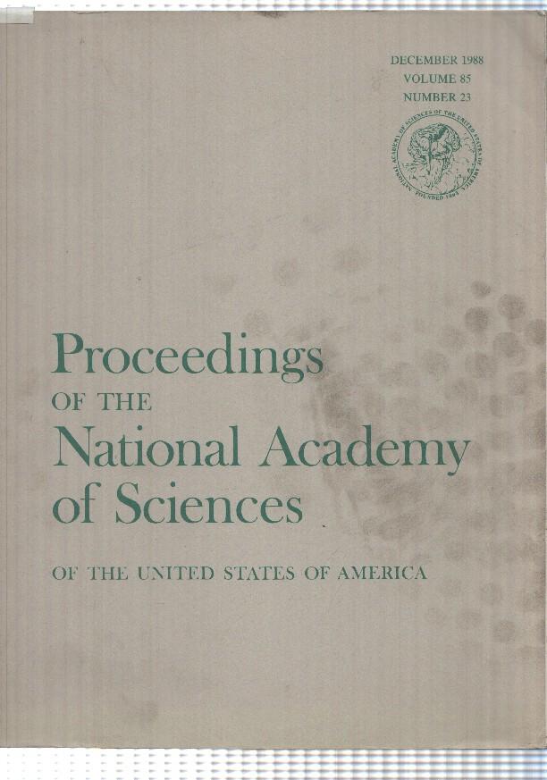 revista: vol 85 num 23 Proceedings of the National Academy of Sciences of the USA (dec 1988)