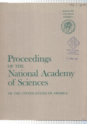revista cientifica: vol 87 num 6 (march 1990). Proceedings of the National Academy of Sciences of USA